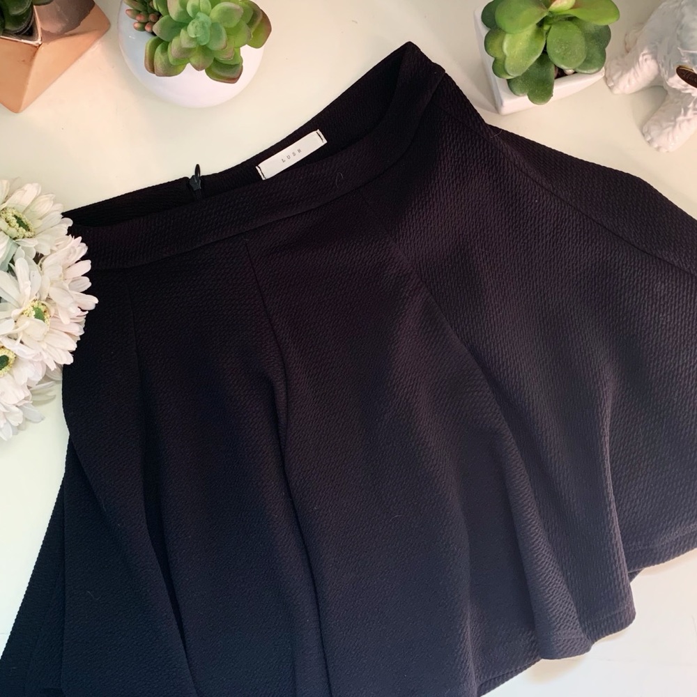 Lush Black Skater Skirt